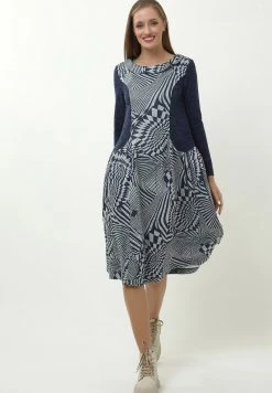 Vendita all'ingrosso ❤️ Madam-T Donna PATRICIA - Vestito Estivo - Grau/blau ⭐