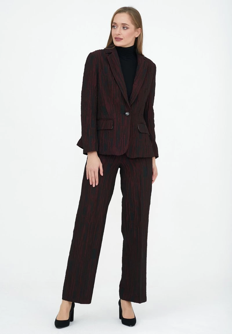 Promo π₯° Madam-T Donna MANA - Blazer - Black / Maroon π₯ - immagine 8