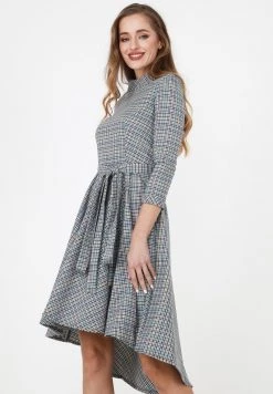 Miglior prezzo 👏 Madam-T Donna Vestito Estivo - Grau Gelb 🛒