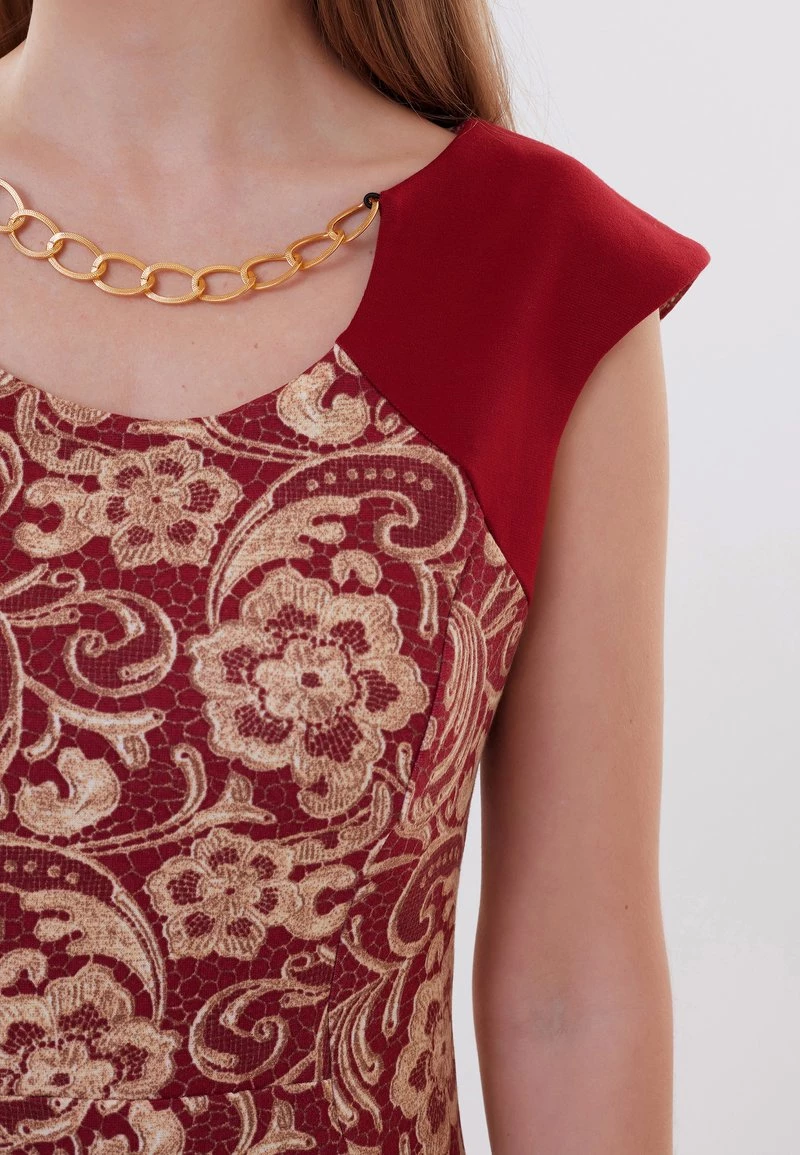 Vendita calda π€© Madam-T Donna KONIA - Vestito Estivo - Rot Beige β - immagine 7