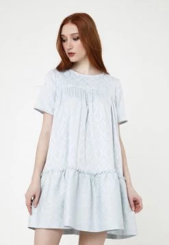 I primi 10 👍 Madam-T Donna Vestito Estivo - Grau-blau 🔔