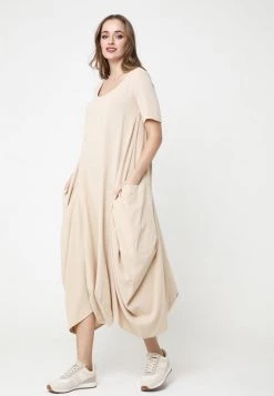 Vendita lampo π Madam-T Donna Vestito Estivo - Beige π