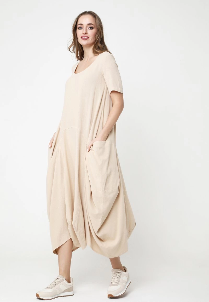 Vendita lampo π Madam-T Donna Vestito Estivo - Beige π