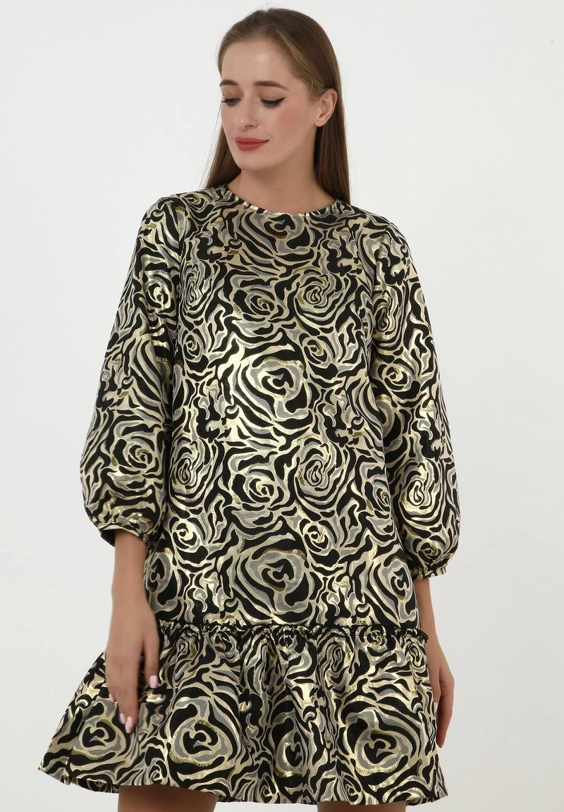 Promo π Madam-T Donna FIKERA - Vestito Elegante - Schwarz π - immagine 7