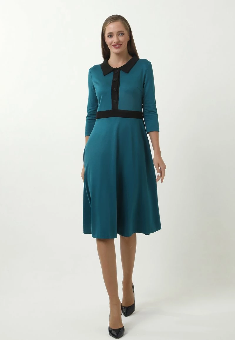 Vendita calda ❤️ Madam-T Donna JEANETTE - Abito A Camicia - Aqua ❤️ - immagine 2