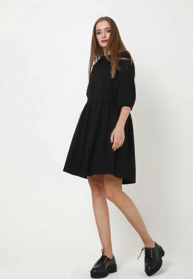 Buono π Madam-T Donna ADAMASA - Vestito Di Maglina - Schwarz π - immagine 4