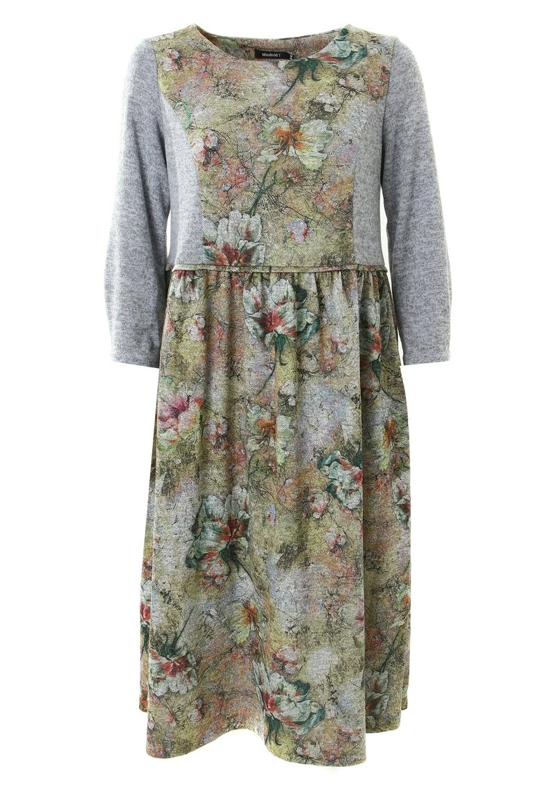 Nuovo π Madam-T Donna KLEID CHARLIS - Vestito Estivo - Oliv, Grau π₯° - immagine 9