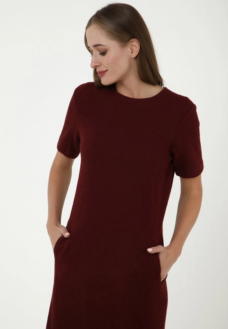 I primi 10 π Madam-T Donna MALU - Vestito Di Maglina - Weinrot π - immagine 5