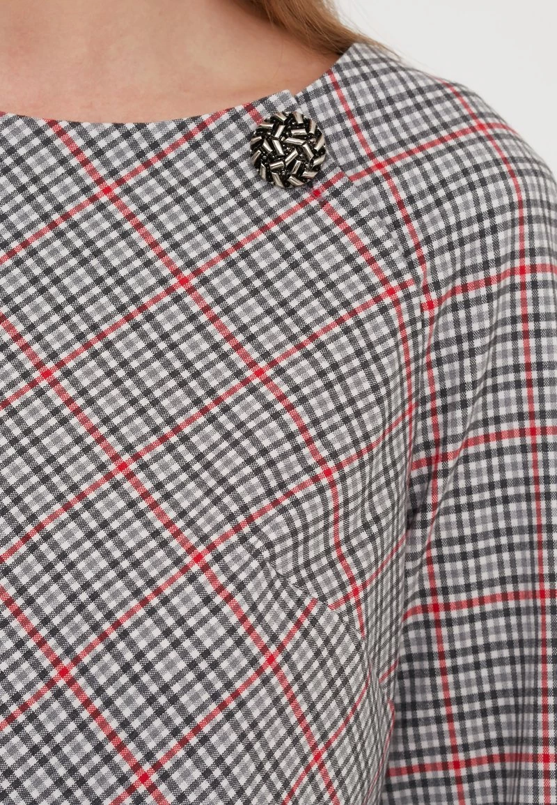 Vendita lampo π Madam-T Donna FERULE - Vestito Estivo - Grüner Zig/rot π - immagine 7