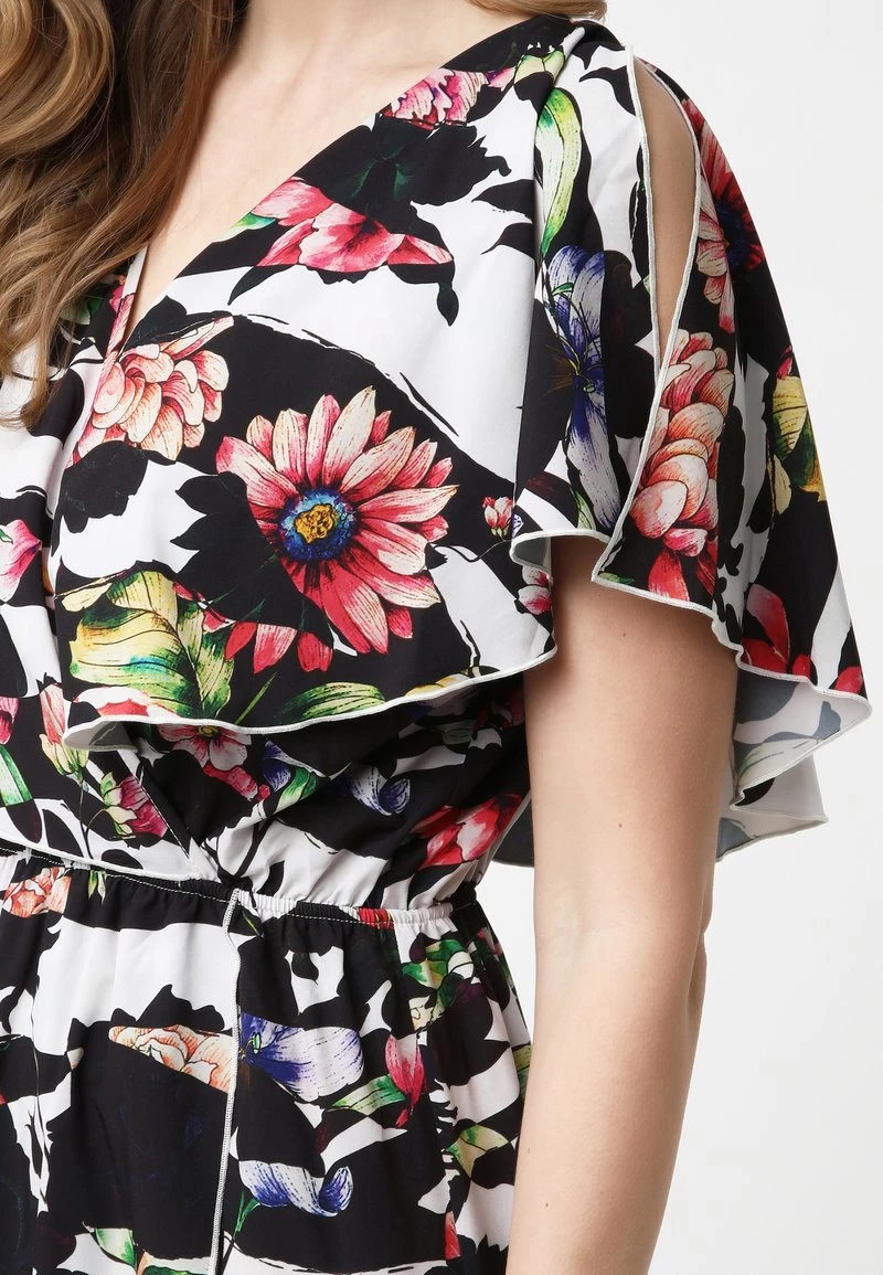 Acquistare π Madam-T Donna Vestito Lungo - Schwarz Weiß π - immagine 8