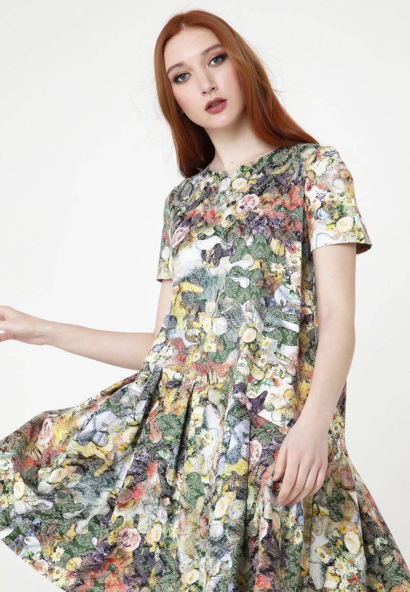 Acquistare π₯° Madam-T Donna Vestito Estivo - Grün Gelb β - immagine 4