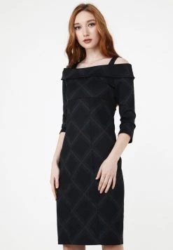 Nuovo di zecca 💯 Madam-T Donna ALTOONA - Vestito Elegante - Schwarzgrau 🥰