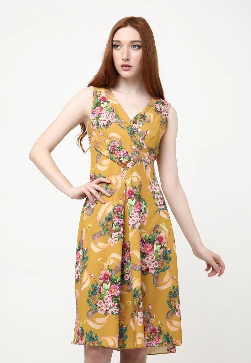 Offerte β€οΈ Madam-T Donna Vestito Estivo - Senf Rosa β