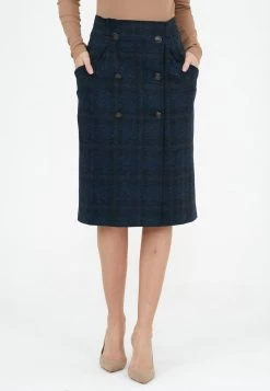 Migliore vendita 🎁 Madam-T Donna ROCK NORMA - Gonna A Portafoglio - Dark Blue 😀