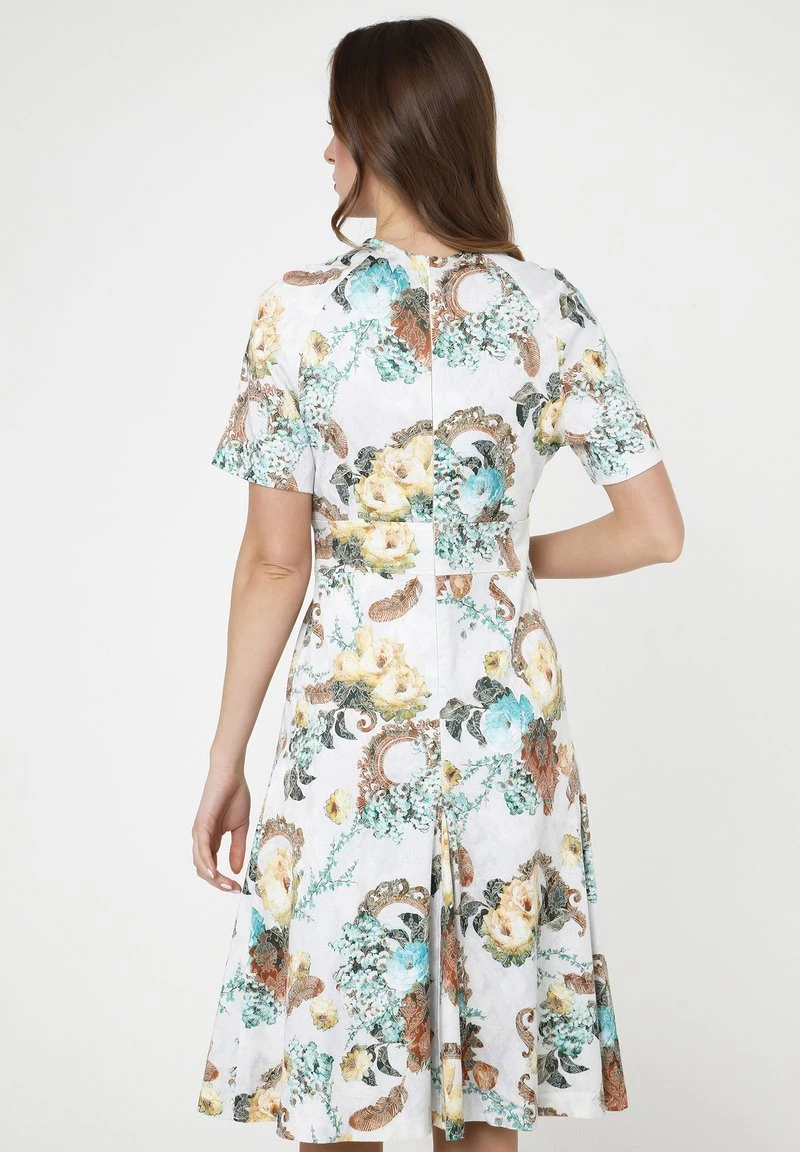 Il più economico ❤️ Madam-T Donna Vestito Estivo - Milchig, Hellbraun 👏 - immagine 3