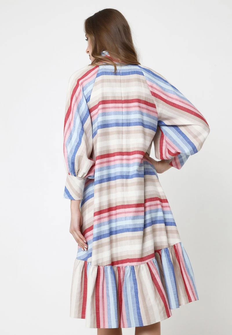 Promo π Madam-T Donna Vestito Estivo - Beige, Rot β¨ - immagine 3