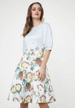 Miglior prezzo π€© Madam-T Donna Vestito Estivo - Hellblau Braun π