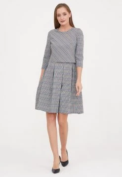 Vendita calda 🔔 Madam-T Donna OTRA - Vestito Estivo - Grau Gelb 😉