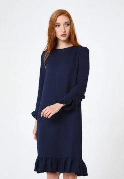 Vendita calda ⭐ Madam-T Donna Vestito Di Maglina - Blau ✔️