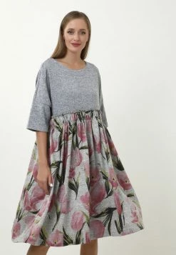 Vendita all'ingrosso π Madam-T Donna KLEID OFELIA - Tubino - Grau, Khaki π₯