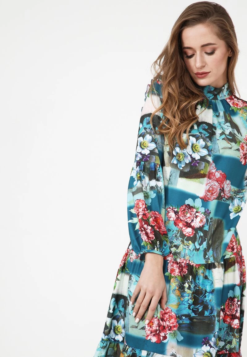 Offerte π Madam-T Donna PAOLINA - Vestito Estivo - Aqua Rot π - immagine 5