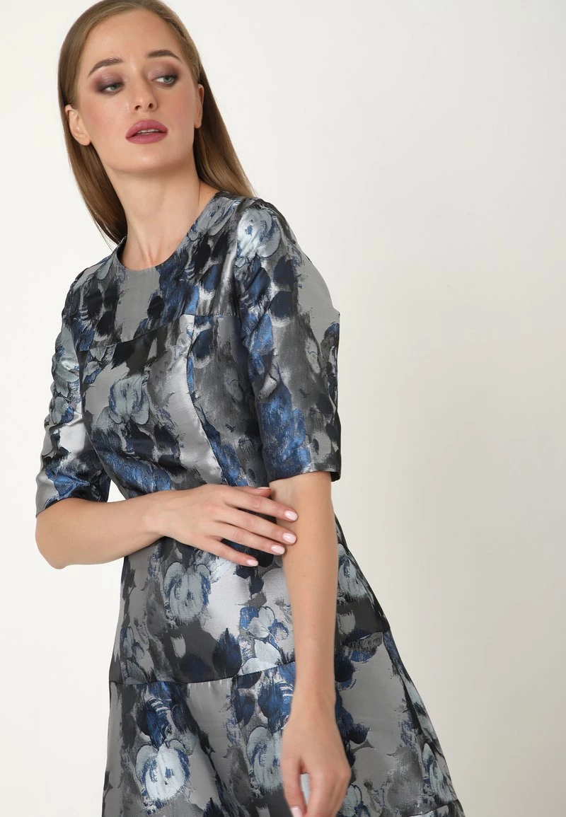 Miglior prezzo π Madam-T Donna Vestito Estivo - Silbrig Blau π - immagine 6