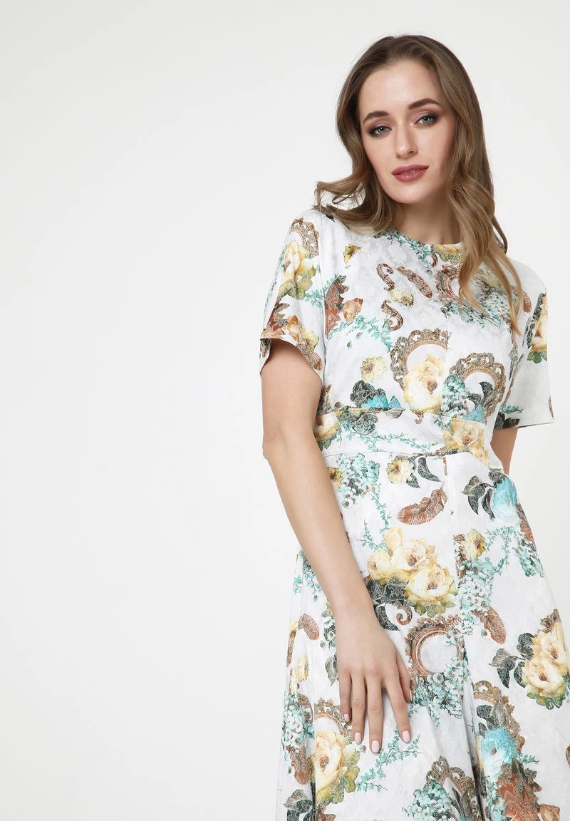 Il più economico ❤️ Madam-T Donna Vestito Estivo - Milchig, Hellbraun 👏 - immagine 4