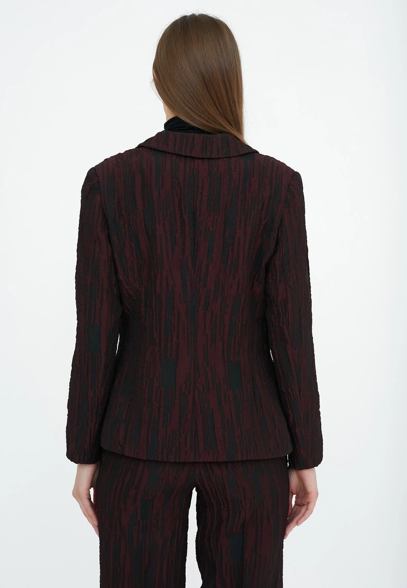 Promo π₯° Madam-T Donna MANA - Blazer - Black / Maroon π₯ - immagine 3