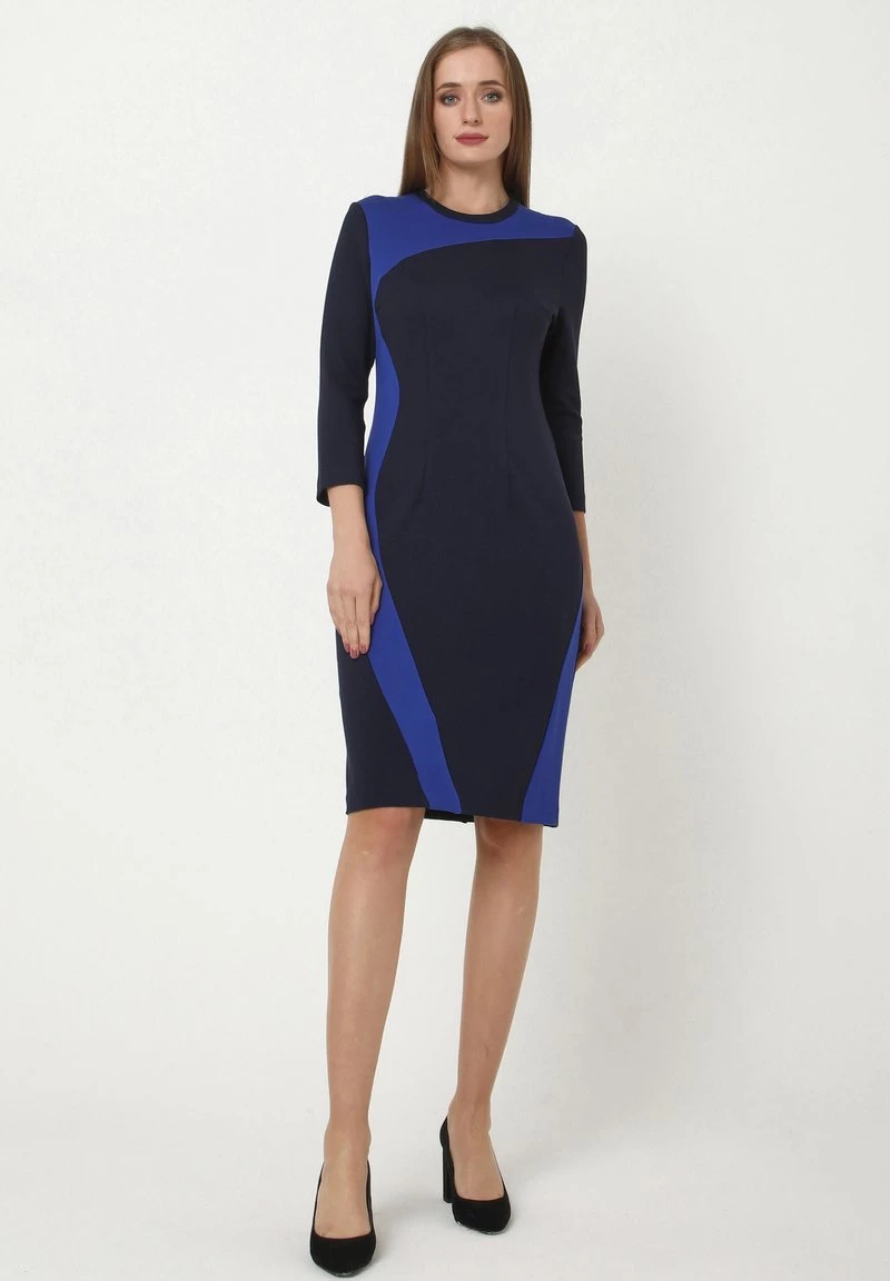 Presa π₯ Madam-T Donna SPARNADA - Vestito Di Maglina - Blau Kornblumenblau π - immagine 2