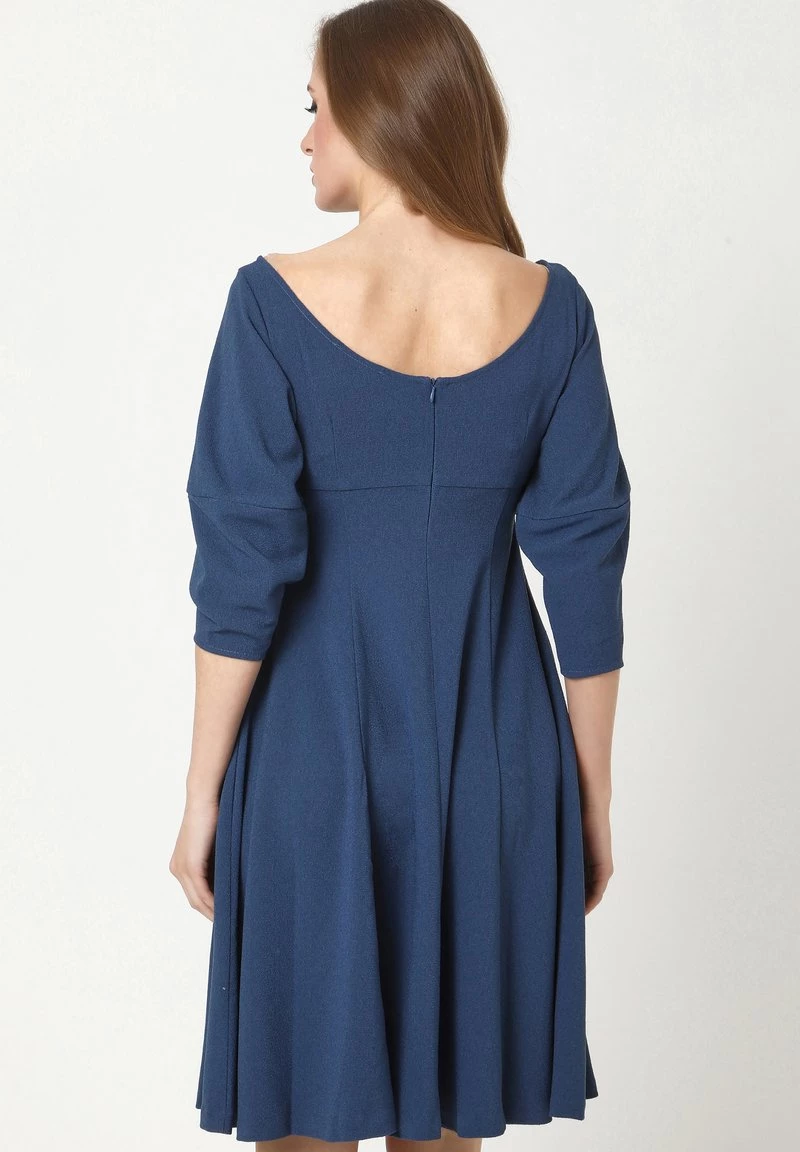 Le migliori recensioni di π Madam-T Donna RAMILDA - Vestito Estivo - Grau-blau π - immagine 3