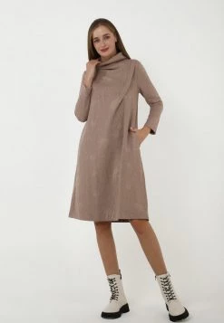 Miglior offerta π Madam-T Donna LILUNA - Vestito Estivo - Dunkel-beige π