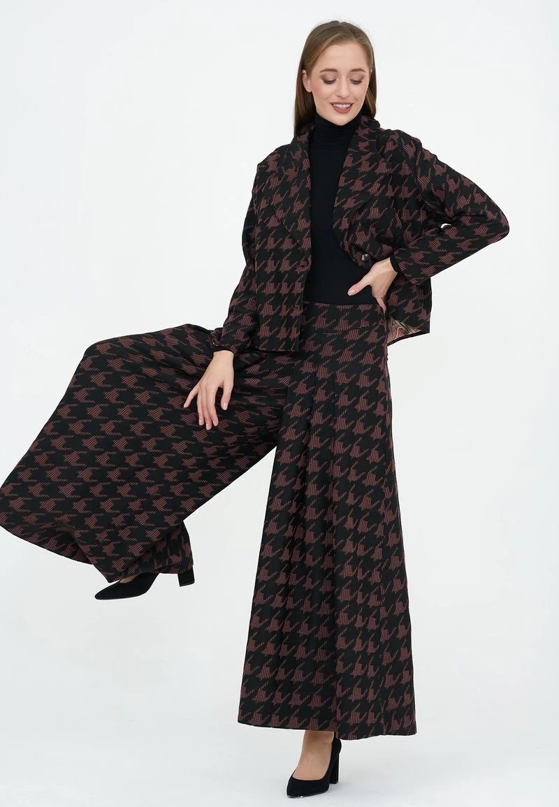 Il più economico 🌟 Madam-T Donna GIZA - Pantaloni - Black/red ✔️ - immagine 4