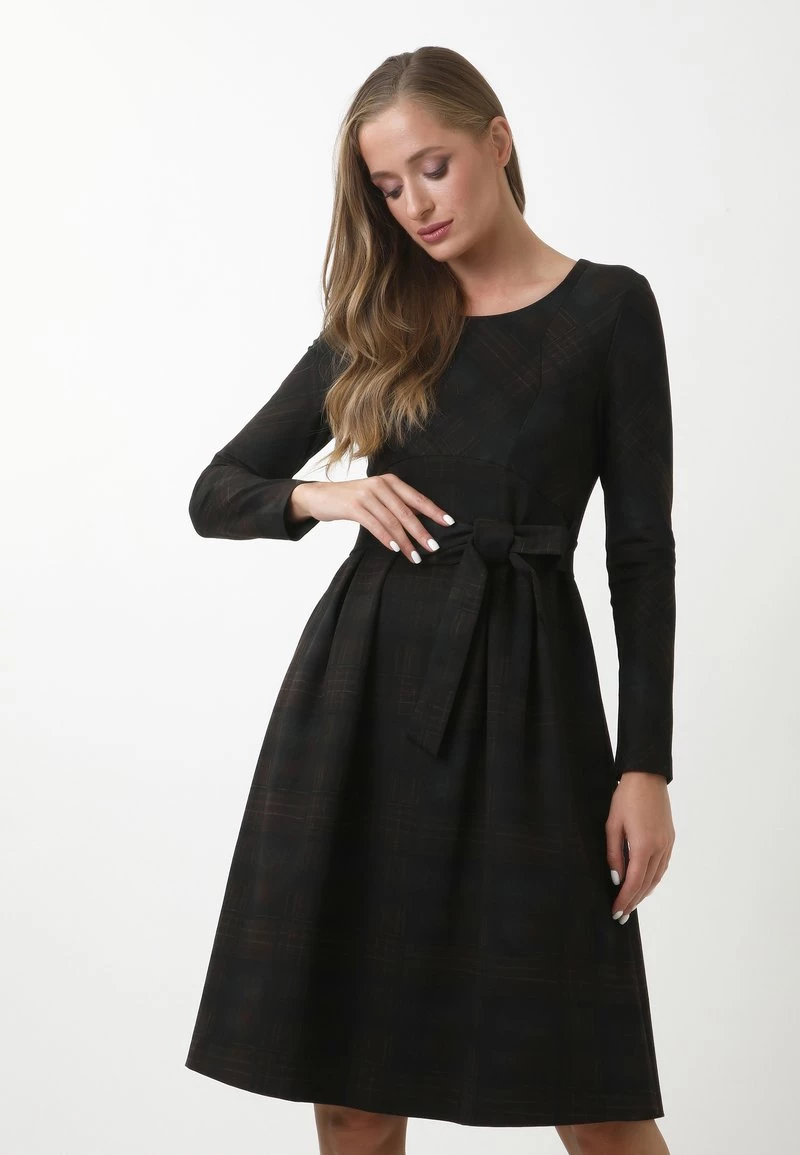 Miglior prezzo π Madam-T Donna KANTRI - Vestito Estivo - Schwarz/braun π