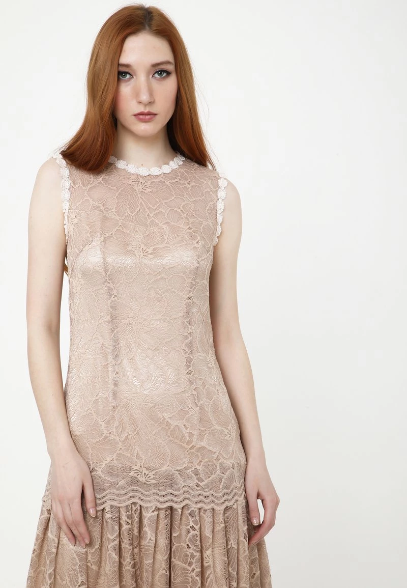 Vendita calda π₯ Madam-T Donna OTILIA - Vestito Elegante - Beige π€© - immagine 4