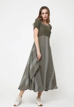 Miglior prezzo β Madam-T Donna NIGDA - Vestito Estivo - Khaki, Weiß π