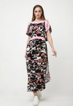 Buono π Madam-T Donna TSURUMI - Vestito Lungo - Weiß, Schwarz π₯