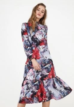 Le migliori recensioni di 🎉 Madam-T Donna PAOLINA - Vestito Estivo - Dunkelgrau/ Weinrot 🥰