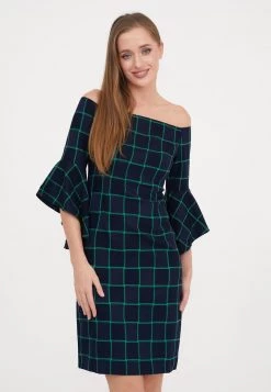 Il più economico ✨ Madam-T Donna SABINA - Tubino - Blau/grün ❤️