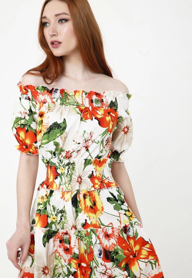 Acquistare π Madam-T Donna NAPOLI - Vestito Estivo - Milchig / Orange π - immagine 4