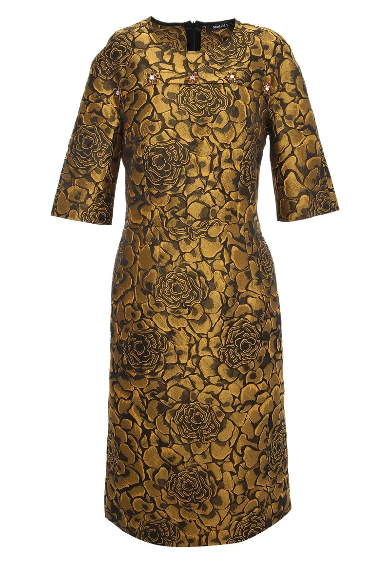 Nuovo di zecca π Madam-T Donna NOELLA - Vestito Estivo - Schwarz/senf π - immagine 6