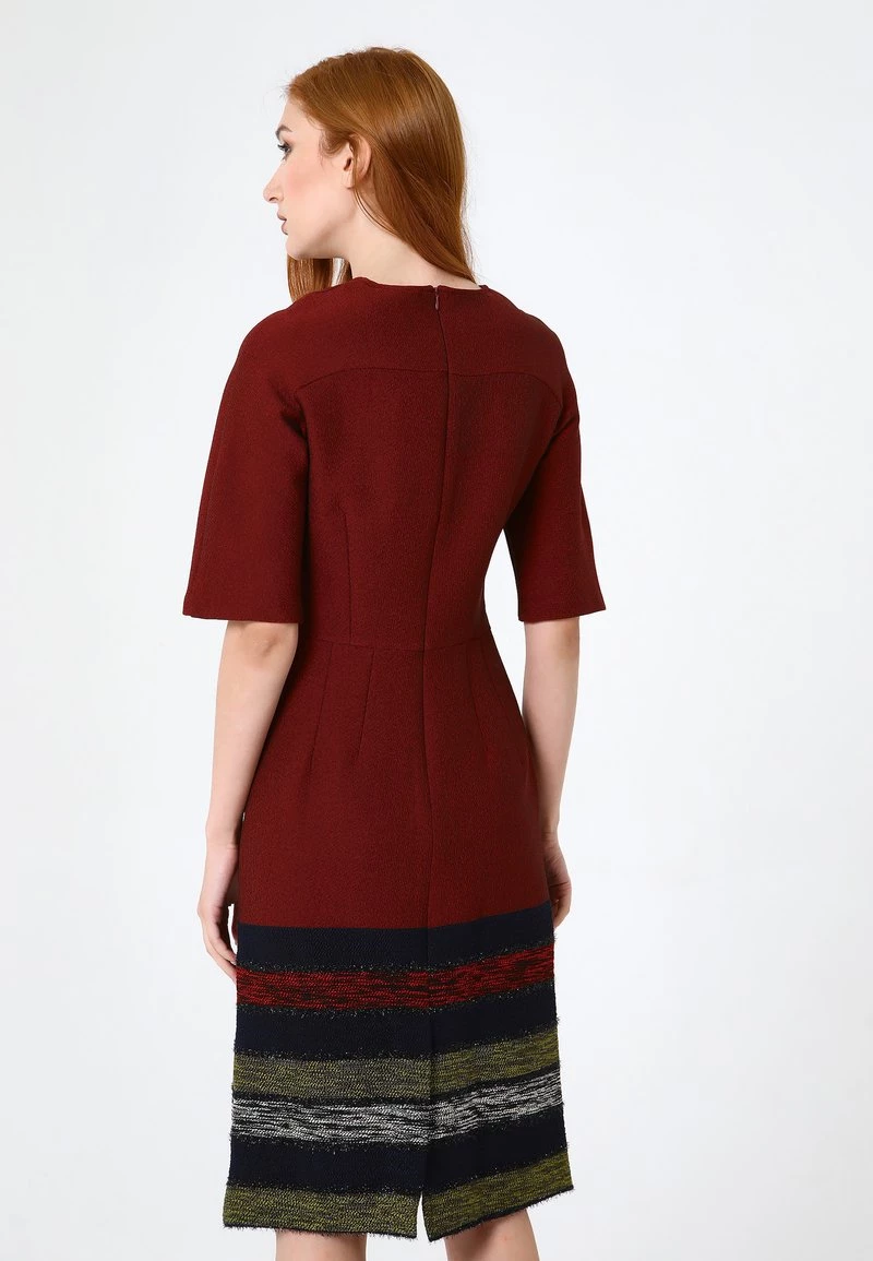 Le migliori recensioni di ❤️ Madam-T Donna NOELLA - Tubino - Wein Rot, Hellgrün 🤩 - immagine 3