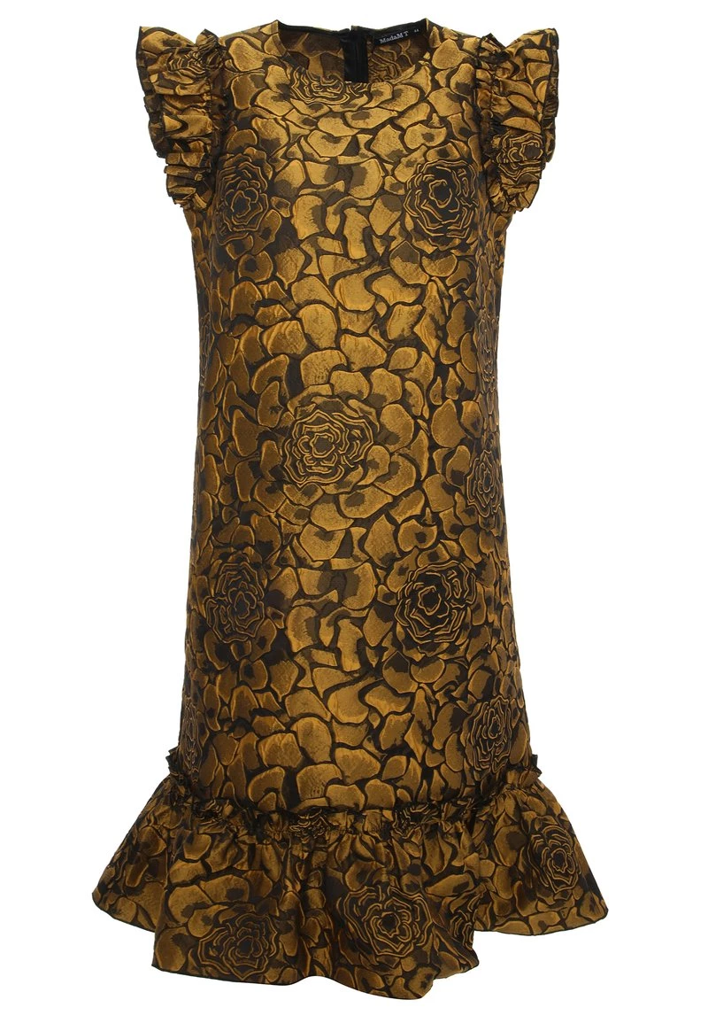 Nuovo π Madam-T Donna GRETA - Vestito Estivo - Schwarz, Senf βοΈ - immagine 7