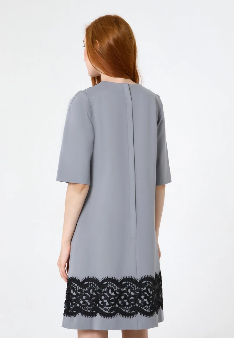 Nuovo ❤️ Madam-T Donna MELANINA - Vestito Estivo - Grau ✨ - immagine 3