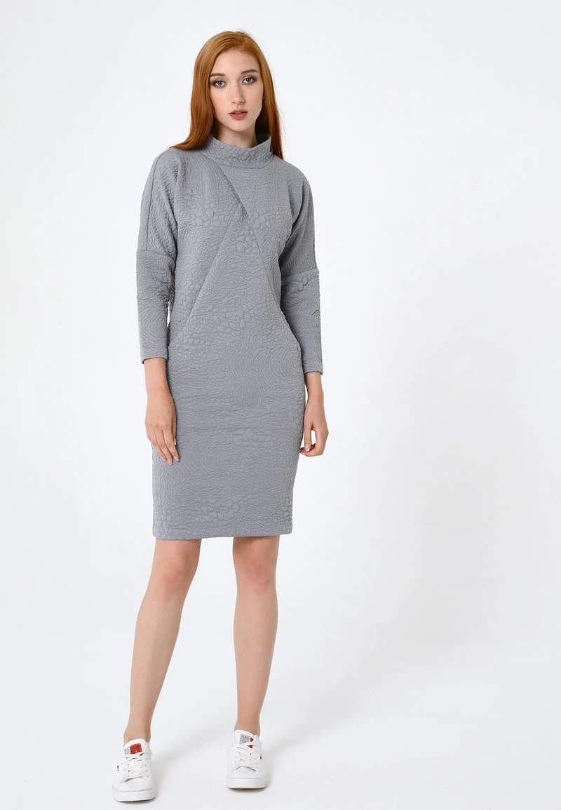 Nuovo di zecca β Madam-T Donna Abito In Maglia - Grau π - immagine 2