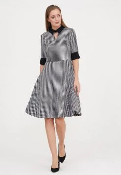 Presa π Madam-T Donna LUFINA - Vestito Estivo - White/black π§¨