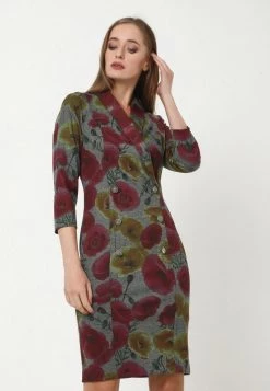 Bilancio π Madam-T Donna KONTATA - Tubino - Grau, Senf π₯