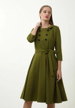 Migliore vendita 🌟 Madam-T Donna VESTA - Vestito Estivo - Khakifarben 😀