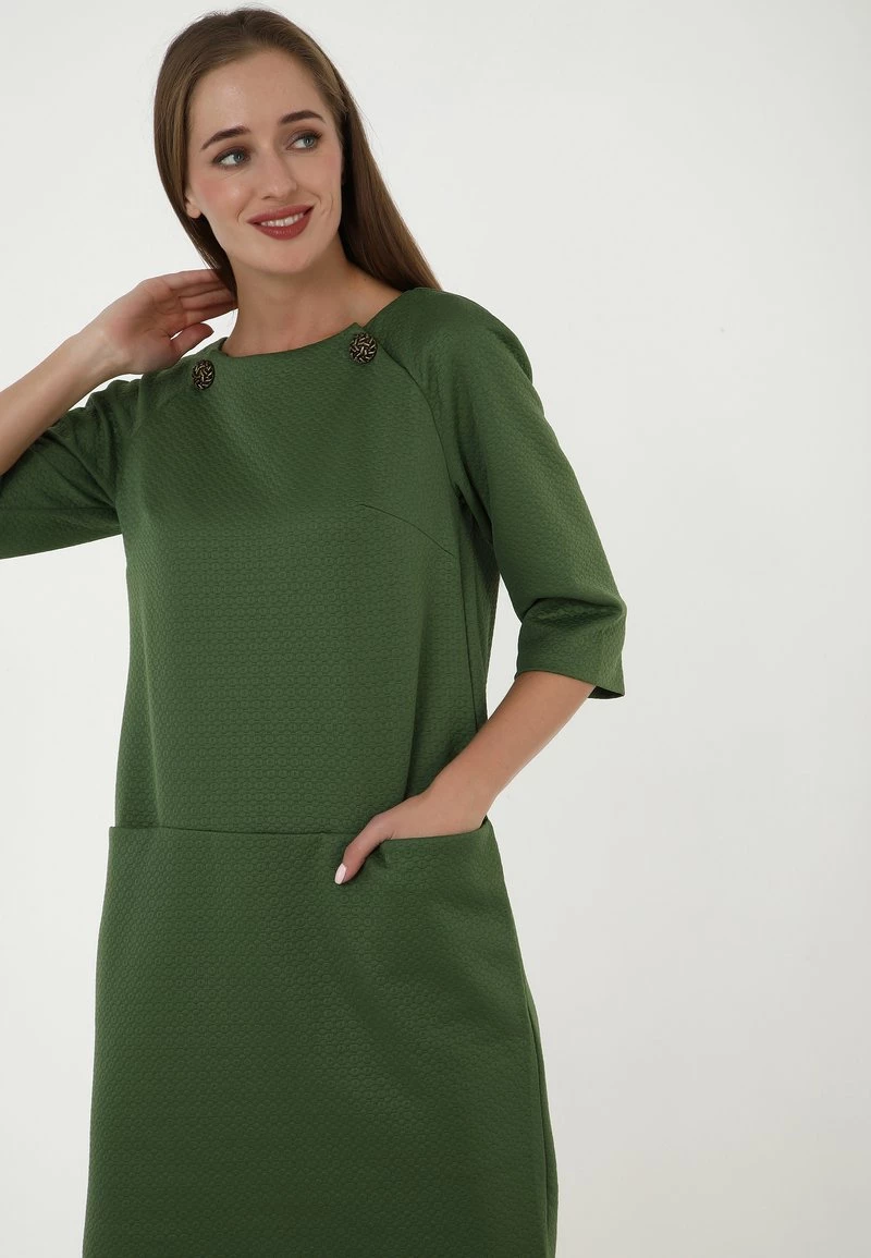 Il più economico ❤️ Madam-T Donna KLEID FERULE - Vestito Estivo - Green 🧨 - immagine 5