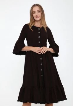 Miglior prezzo ✔️ Madam-T Donna CHIARA - Abito A Camicia - Braun 🎁