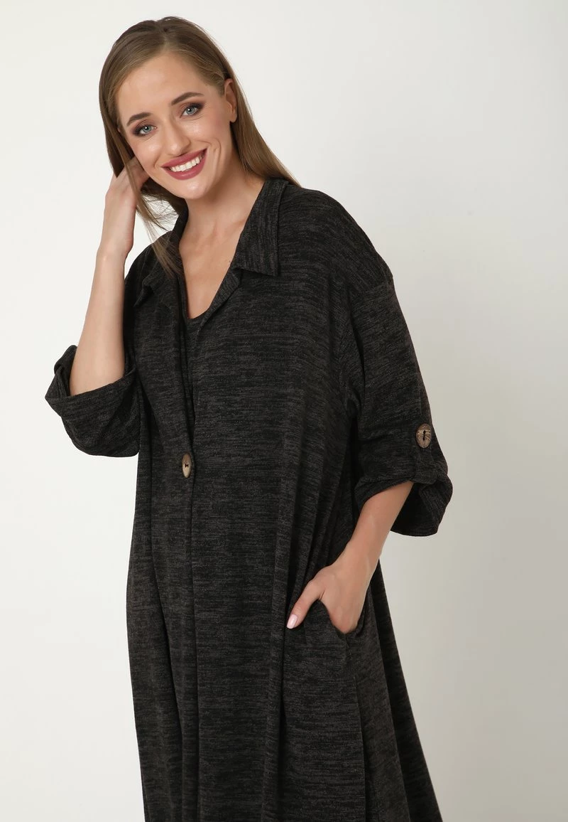 Nuovo π Madam-T Donna GILBERTA - Abito In Maglia - Schwarz β¨ - immagine 4